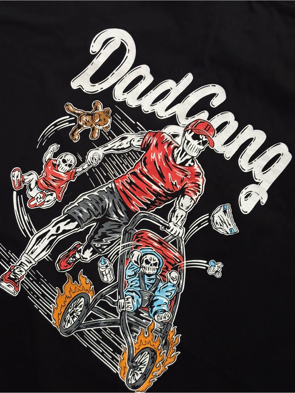 Dad Gang Black Graphic Tee - Size 2X